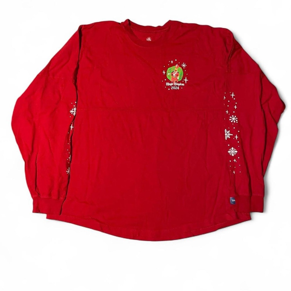 Disney Mickey Mouse Christmas red long sleeve shirt
